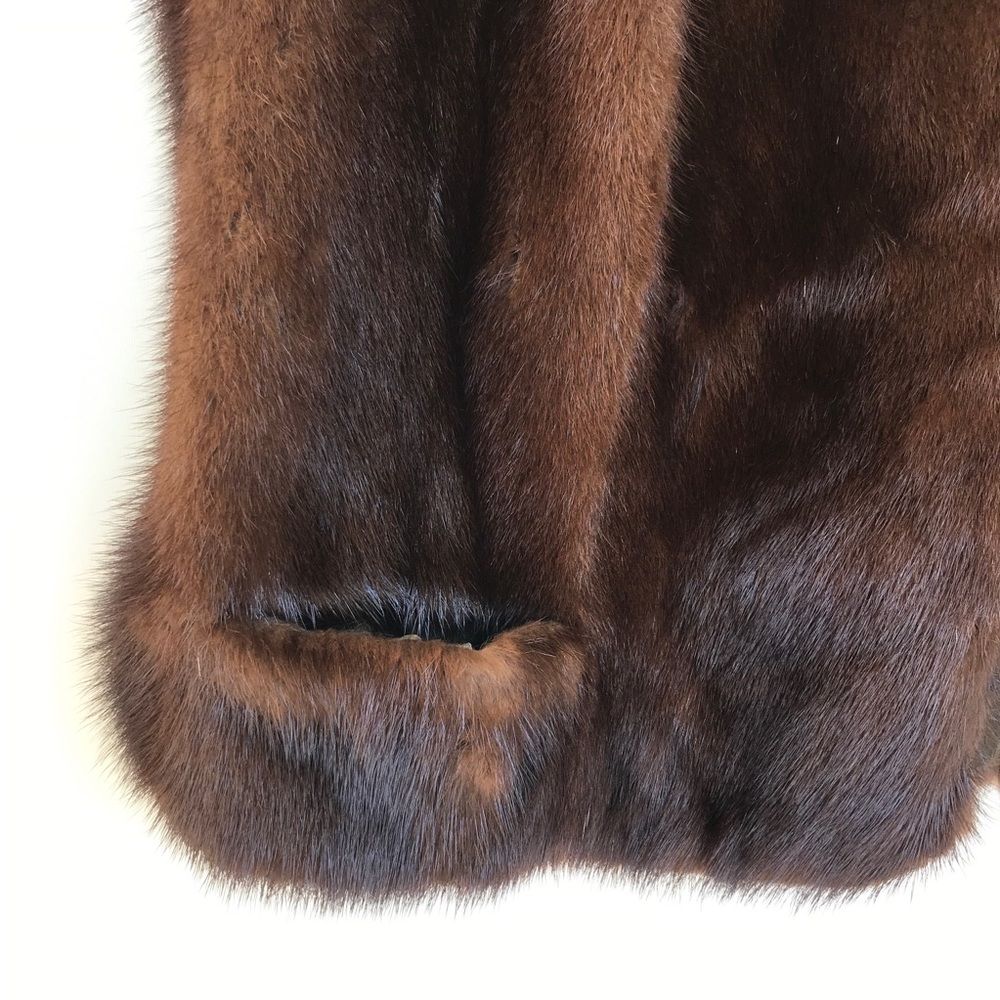 Lord & Taylor Vintage 60’s Mink vest brown medium - Picture 3 of 11